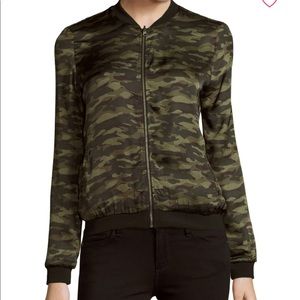 Saks Fifth Ave Reversible Camouflage Bomber Jacket
